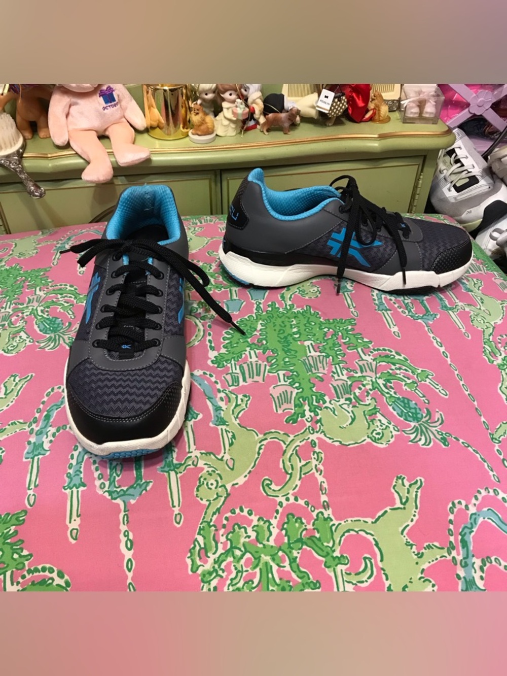 KURU Quantum Womens Shoes Athletic Plantar Fasciitis Running Size 10 M Gray Blue